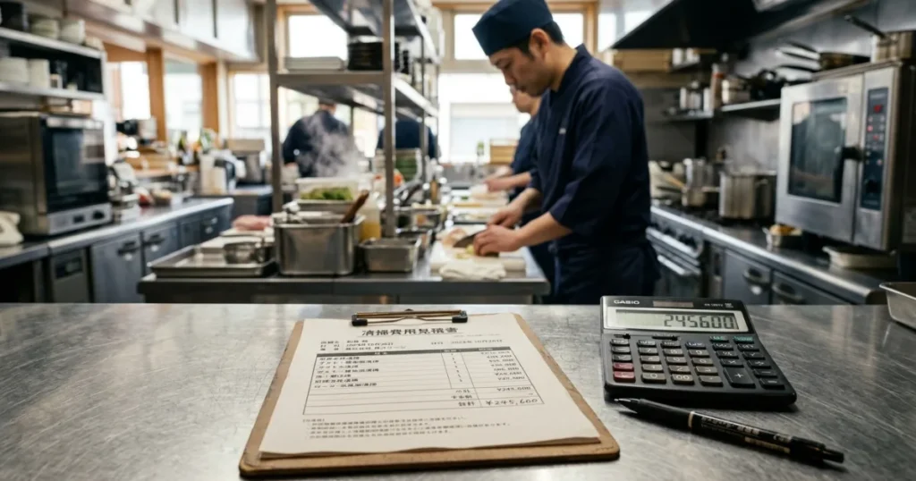 「グリストラップ清掃は業者に頼むべき？自社清掃との費用対効果（コスト）徹底比較」を紹介するバナー画像